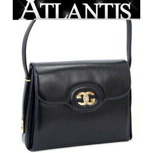 Gucci black leather shoulder bag interlocking GG logo